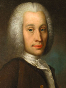 This photograph shows a portrait of Anders Celsius.