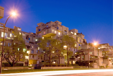 This photo shows Habitat 67 in Montreal.