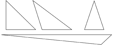 This illustration shows four triangles.