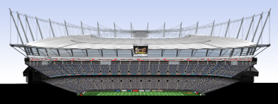 This image shows a cross-section of BC Place in Vancouver, British Columbia.