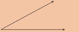 This is an illustration of an acute angle that opens to the right.