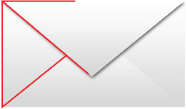 This illustration shows the flap side of a white envelope. Lines are drawn from the upper left corner along the top, down the left side, and along the left side of the flap. A segment is drawn from the lower left corner to the line along the flap, forming a triangle with both angles on the left side of the triangle equal.