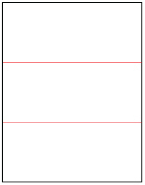 This illustration shows a sheet of paper with two parallel creases in it.
