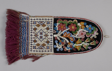 This photo is of a Métis bag in the Canadian Museum of Civilization.