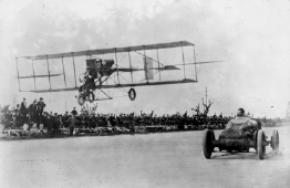 This is a photograph of a Curtiss biplane.