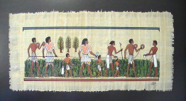 This image depicts rope stretchers from Ancient Egyptian times.