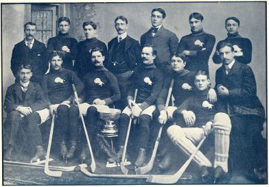 This is a photograph of the Winnipeg Victorias, the winners of the Stanley Cup in 1901.