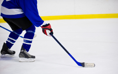 This is a photo of a hockey player on the ice.