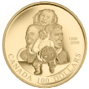 This is a photo of a Canadian $100 gold coin.