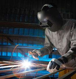 This is a photo of a welder at work.