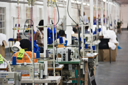 This is a photo of a clothing factory.