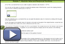 This play button opens Module 7, Lesson 2, Explore 3 from Mathematics 20-1 Learn Everyware.