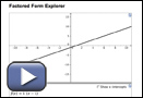 This is a play button that opens Factored Form Explorer.