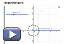 This play button opens Tangent Geogebra.