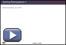 This play button opens Solving Permutations 1.