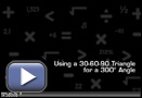 This is a play button that opens Using a 30-60-90 Triangle for a 300-degree Angle.