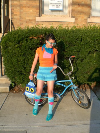 Hipster Girl Bike