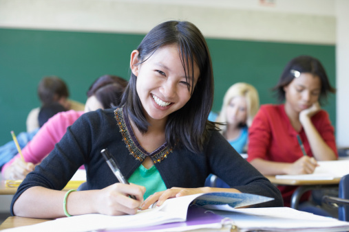 happy student