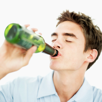 boy drinking alcohol