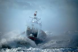 boat in storm