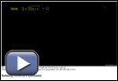 This is a play button for “Solving Radical Equations.”