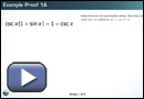 This play button opens Example Proof 1A.