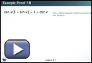 This play button opens Example Proof 1B.