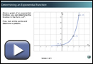 This is a play button that opens Determining an Exponential Function.