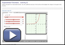 This is a play button that opens Exponential Functions - Activity B.
