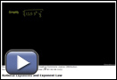 This is a play button that opens “Rational Exponents and Exponent Laws.”