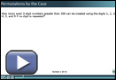 This play button opens Permutations by the Case.
